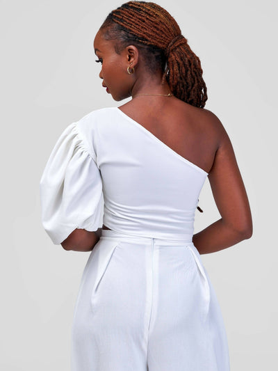 African Yuva Hasna Top - White - Shopzetu