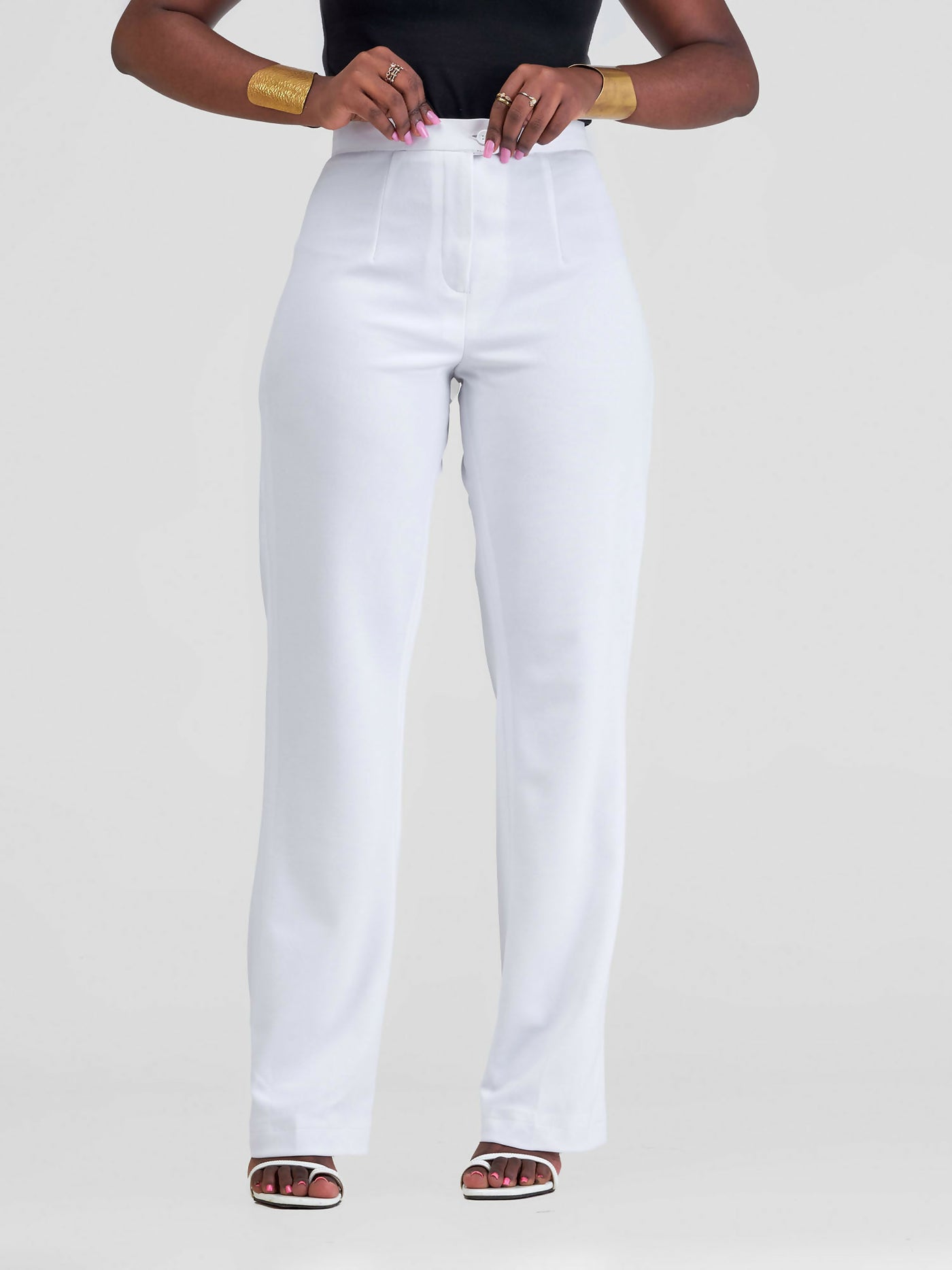 Tayari Fashion House Zula Official Trouser - White