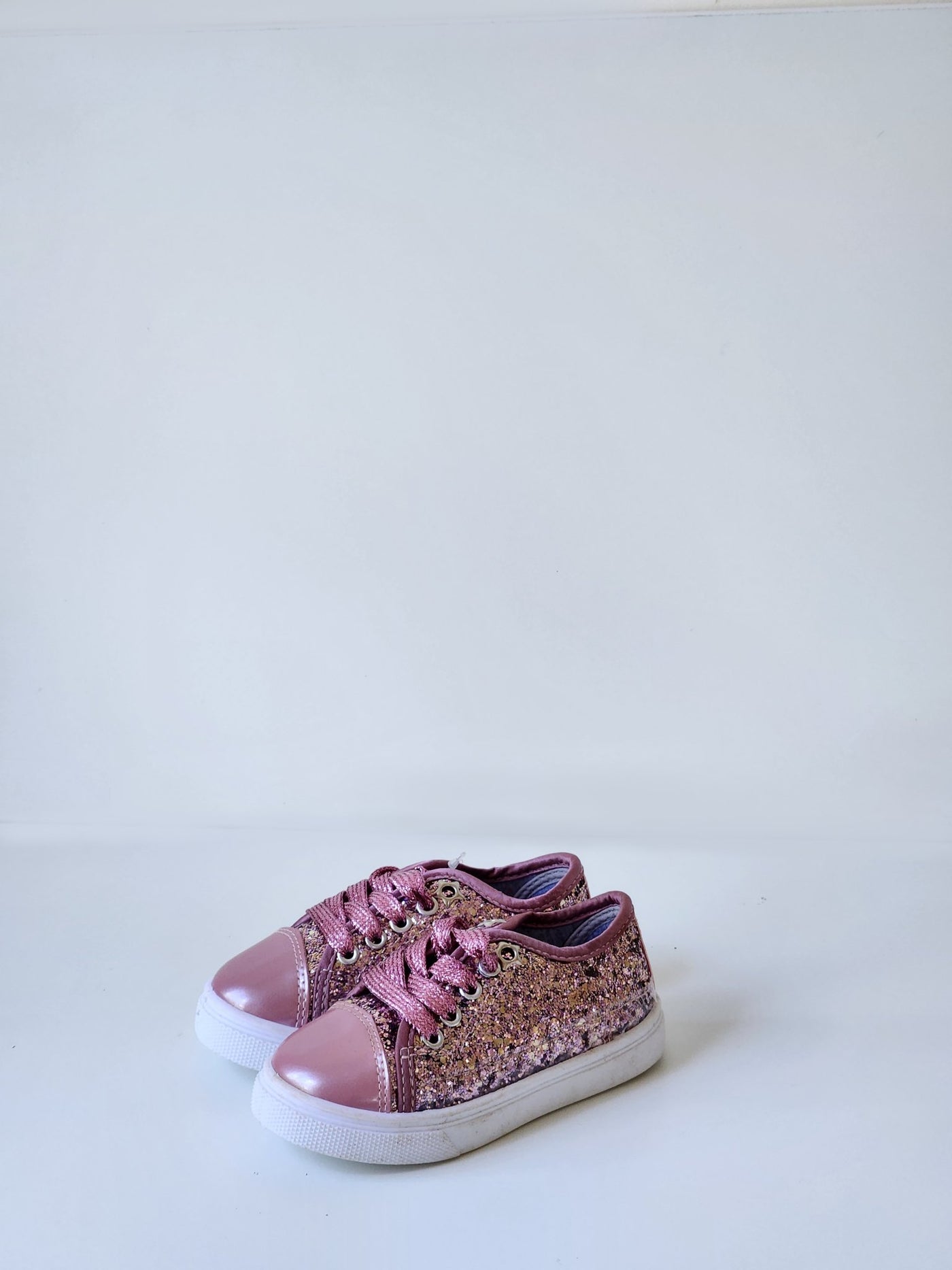 Girls Glitter Trainer Shoe - Pink - Shopzetu