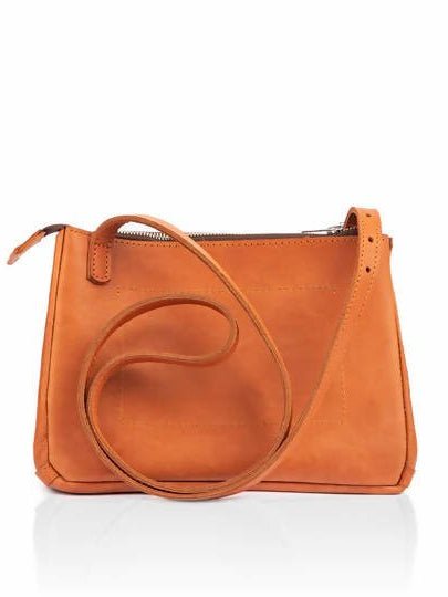 Wazawazi Kwena Sling Bag - Rust - Shopzetu