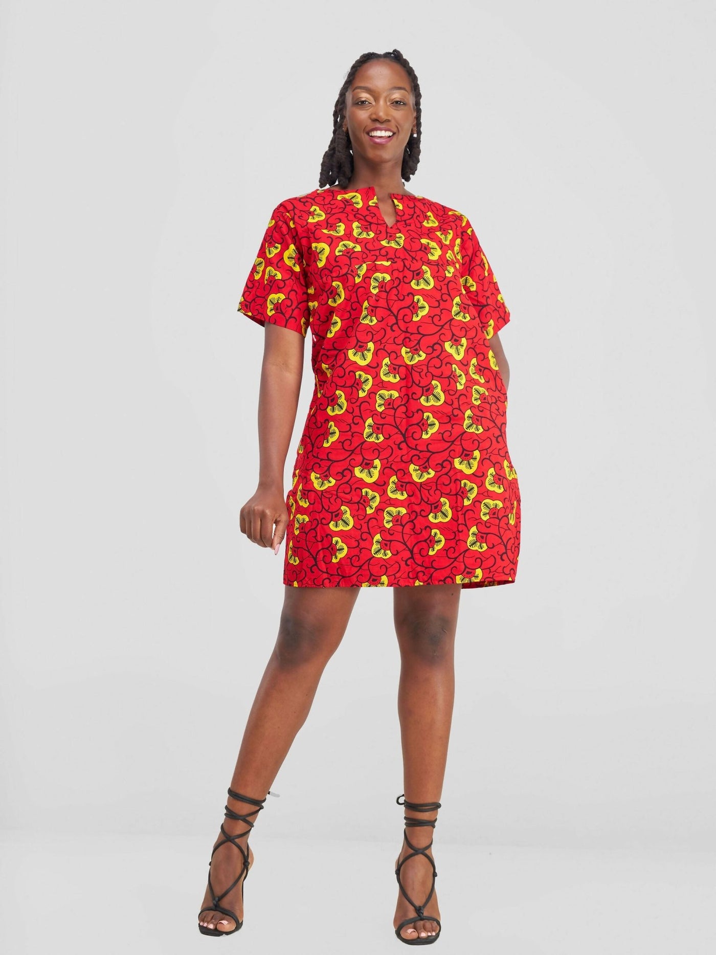 Rue Dress - Red - Shopzetu