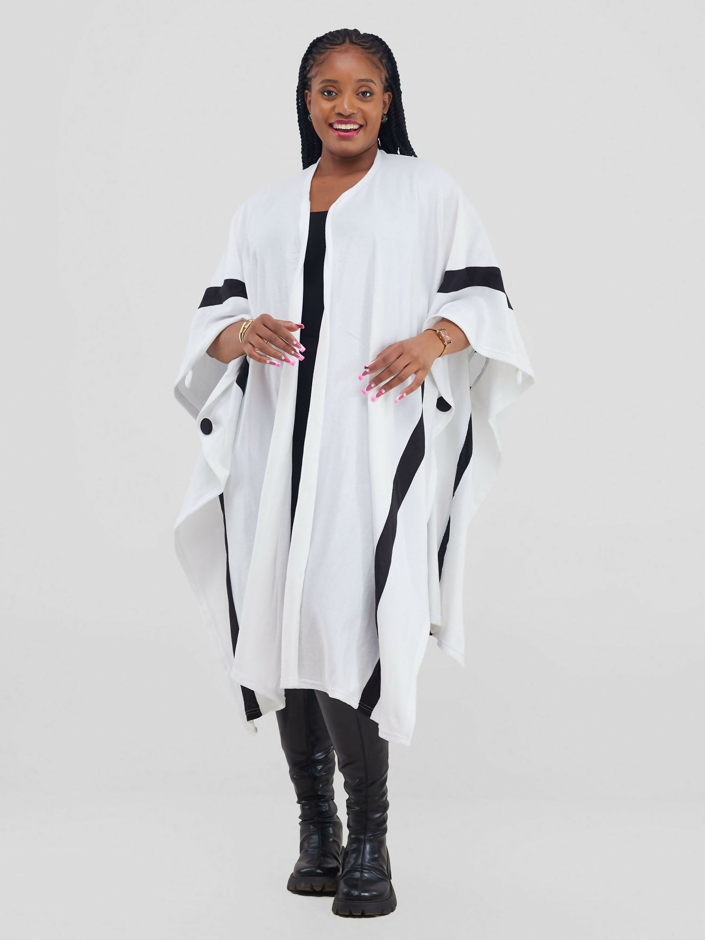 Nika Bonica Penny Poncho - White