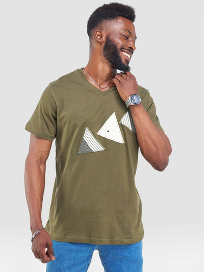 Vazi Afriq Unisex Cotton Jersey T- Shirt - Green