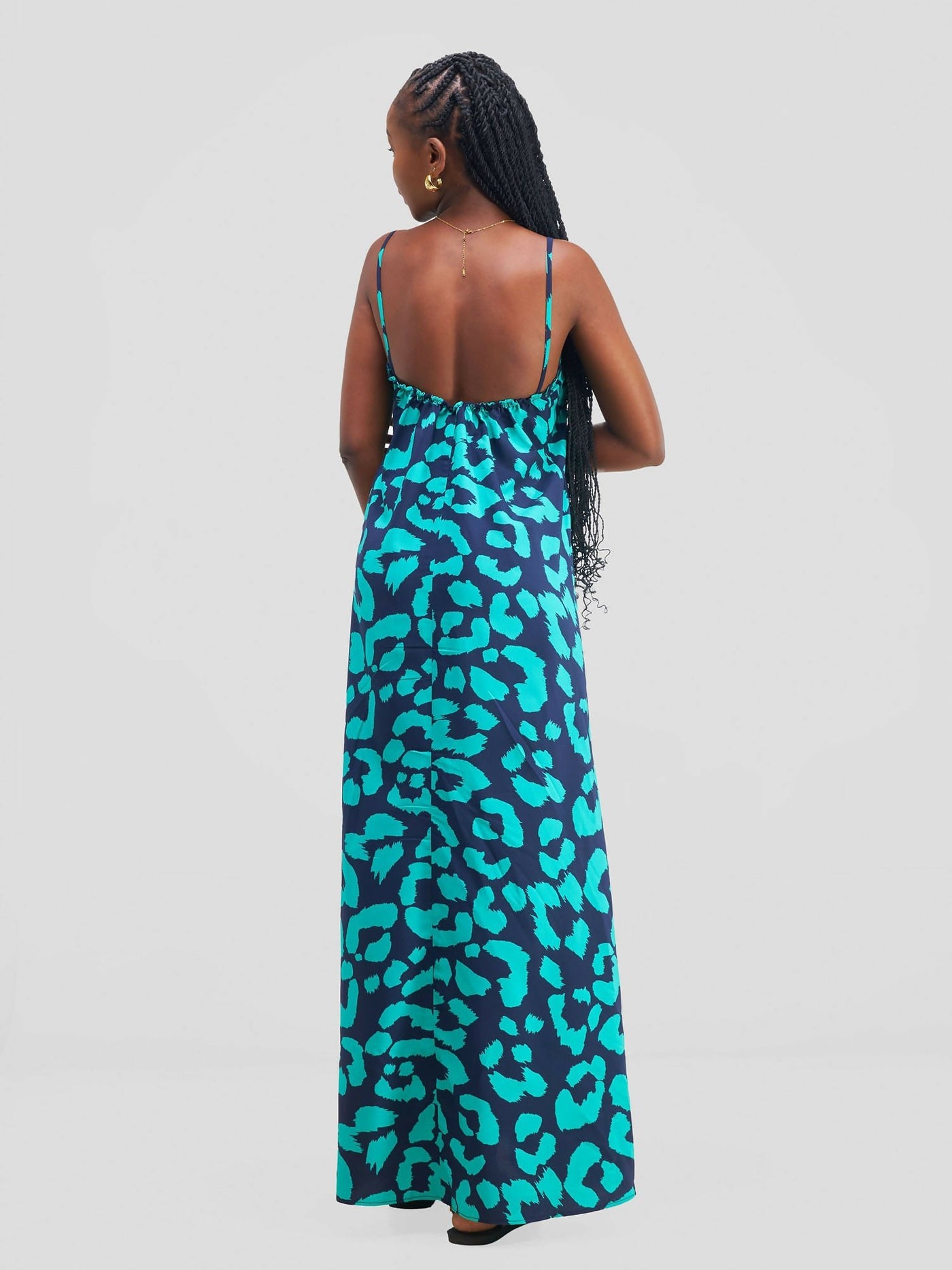 Stella Customized Kenya Dress - Animal Print - Shopzetu