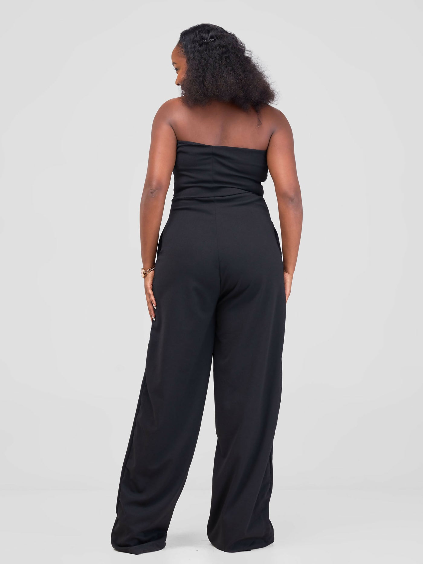 La Flor Apparel Viola Strapless Jumpsuit - Black