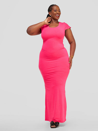 Tuli Leena Maxi Bodycon Dress - Pink