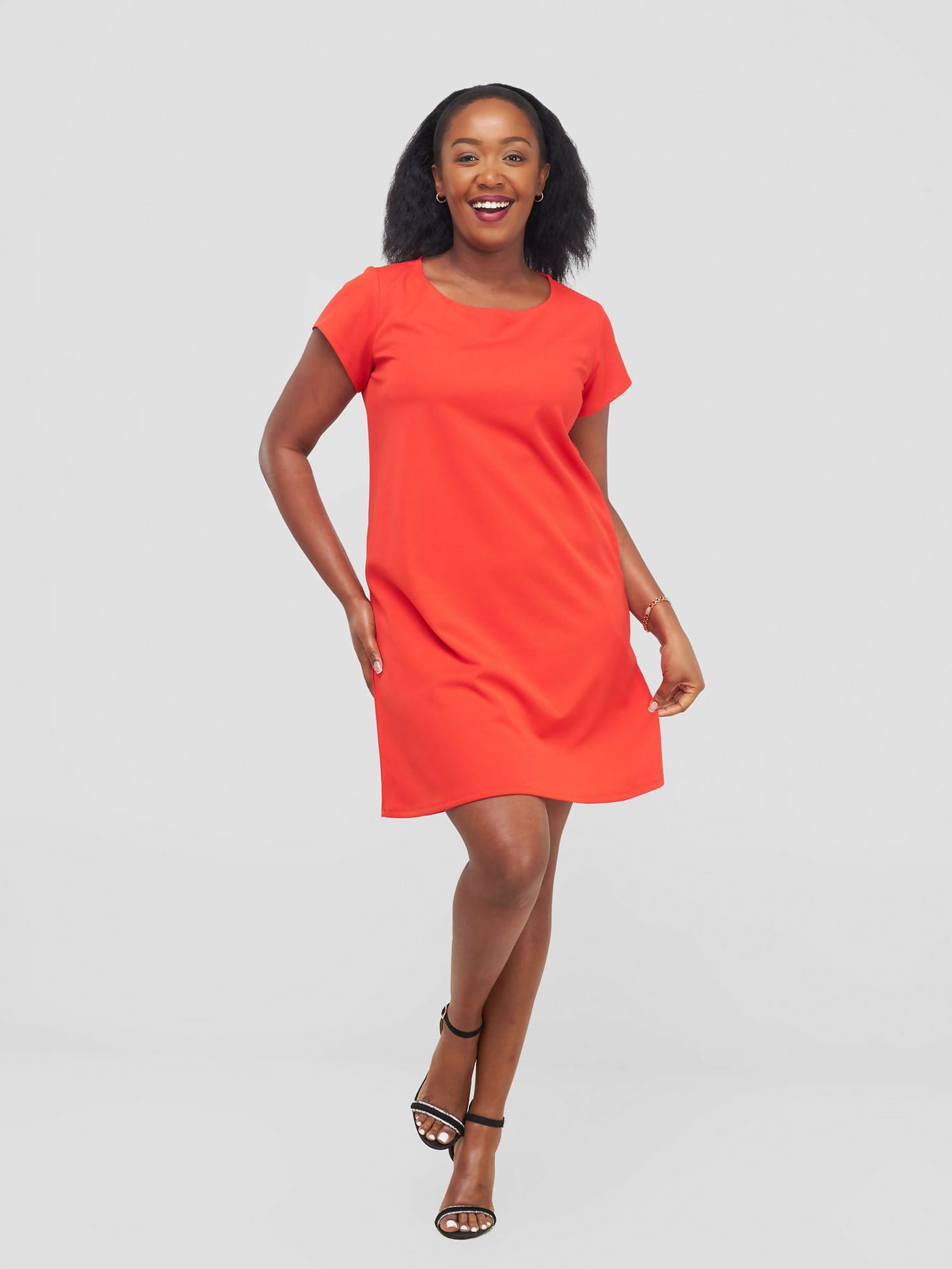 Zia Africa "Pretty Girl Summer" Shift Dress - Orange