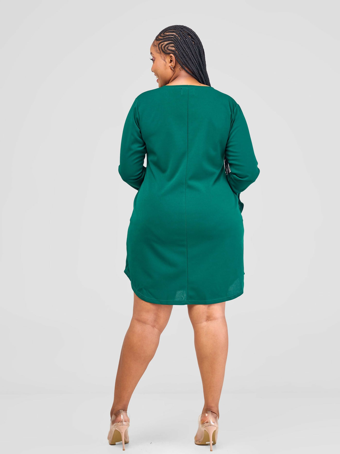 Lizola Barbra Shift Dress - Green - Shopzetu