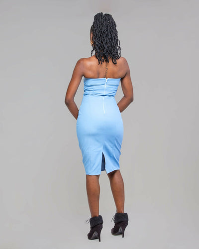 Lyra Dress - Blue - Shopzetu