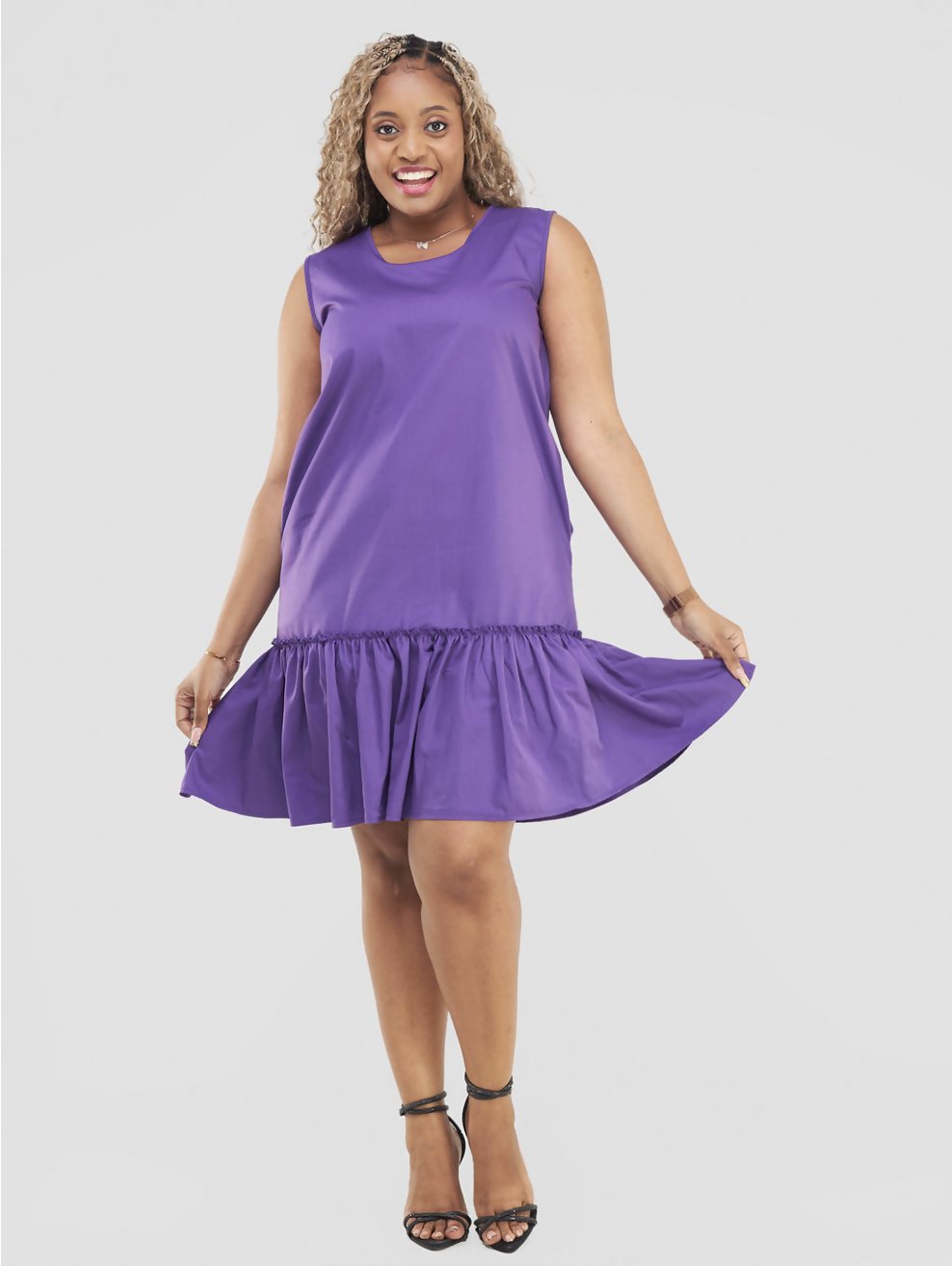 Lizola Emmaline Shift Dress - Purple - Shopzetu