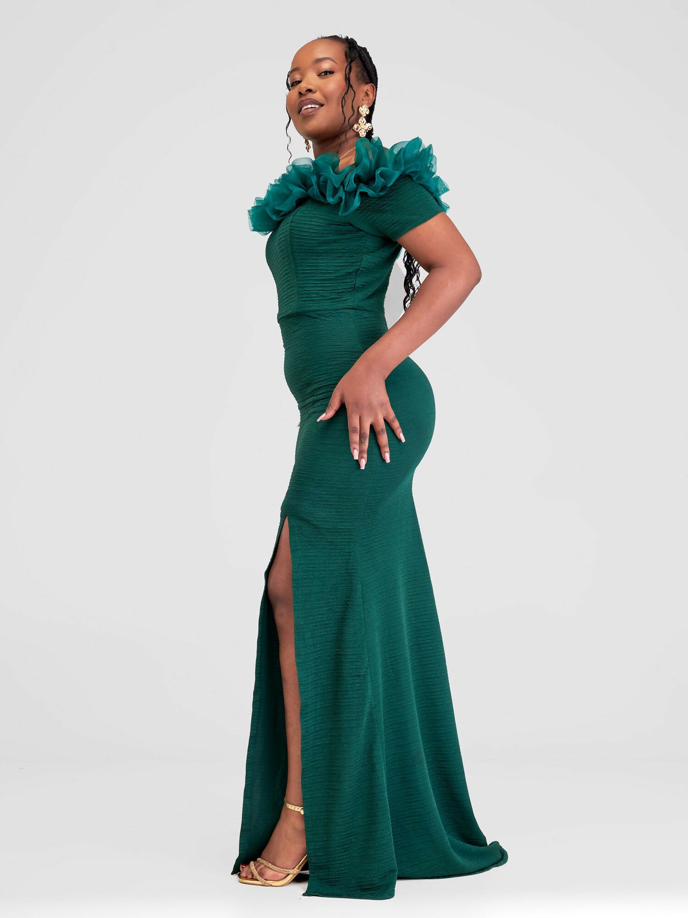 Therose Empire Matile Gown - Green
