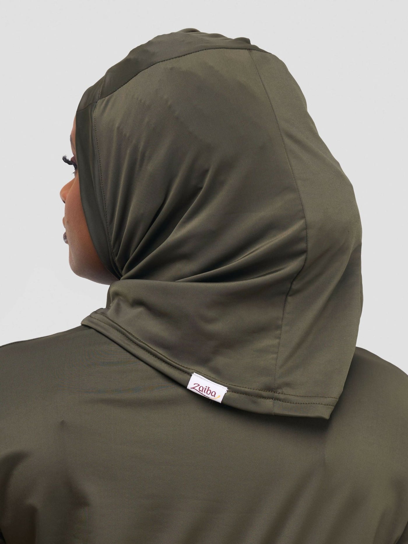 Zaiba Creations Modest Workout Sports Hijab - Olive Green - Shopzetu