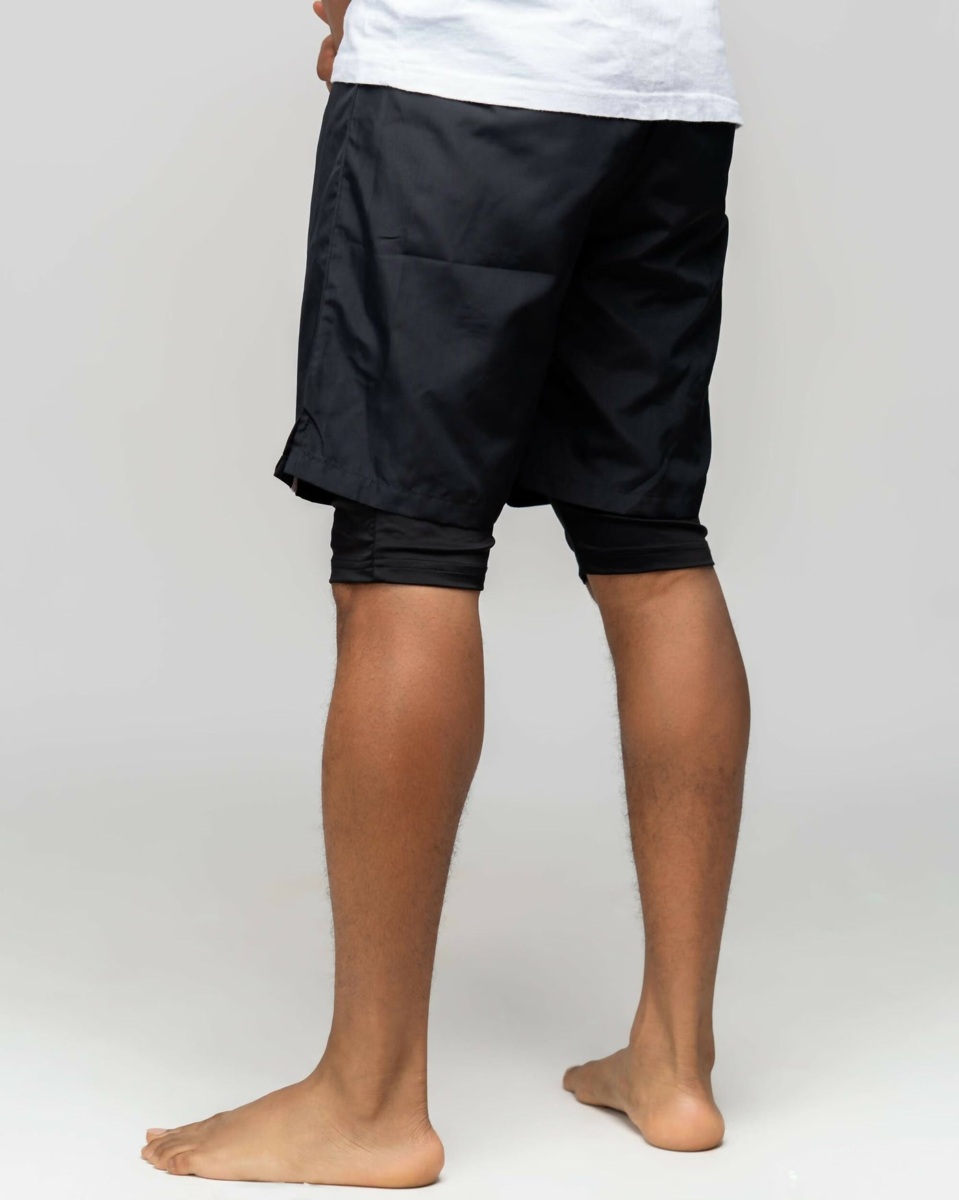 Modest Workout 2in1 Short Shorts - Black - Shopzetu