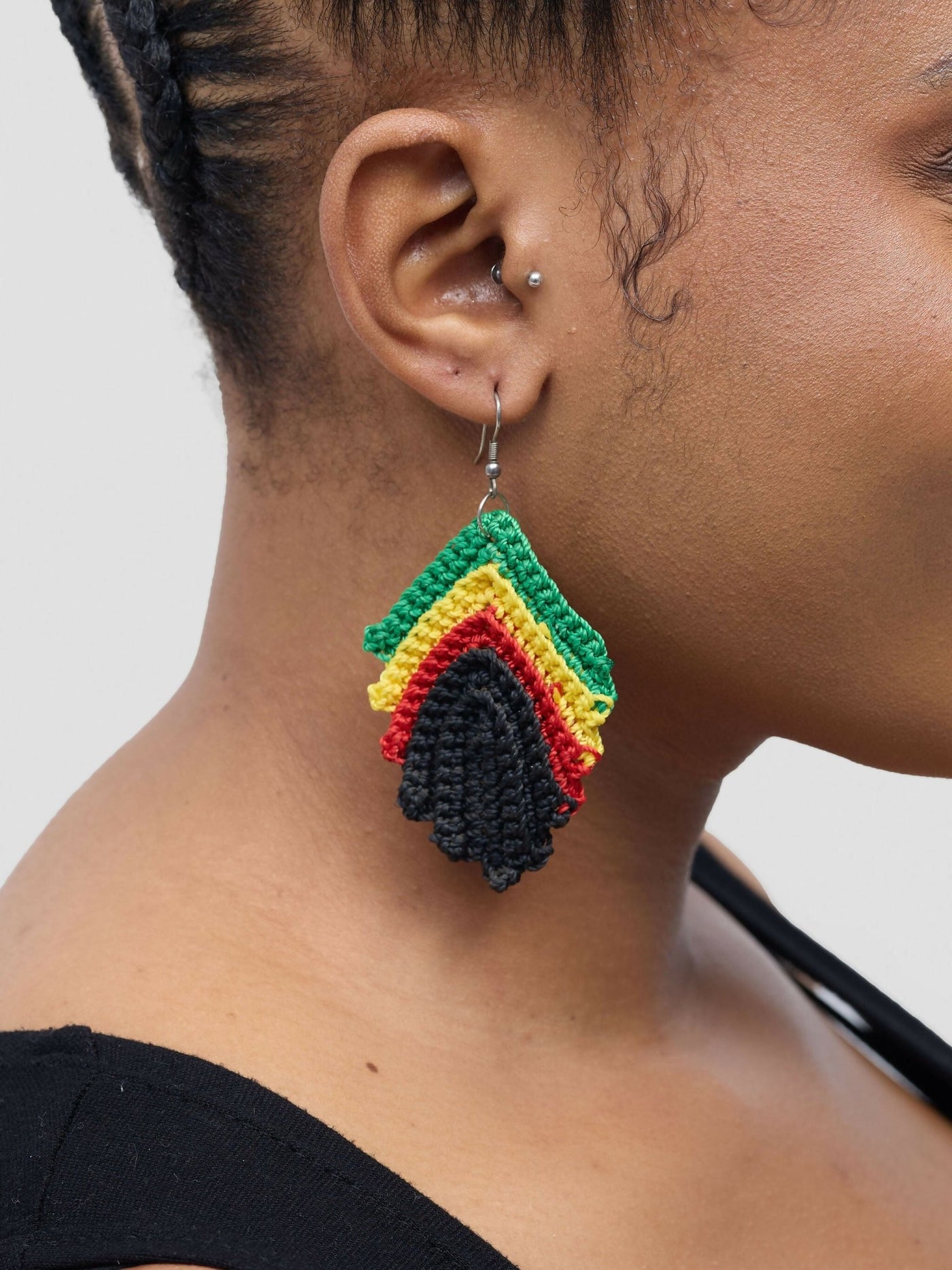 Leaf Earring - Multicolored - Shopzetu