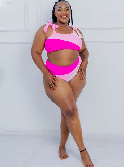 Shells Attic Swimwear Suit Bikini - Pink - Shopzetu