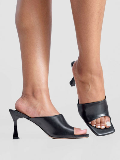 Nine West Parema Mules & Slides - Black - Shopzetu