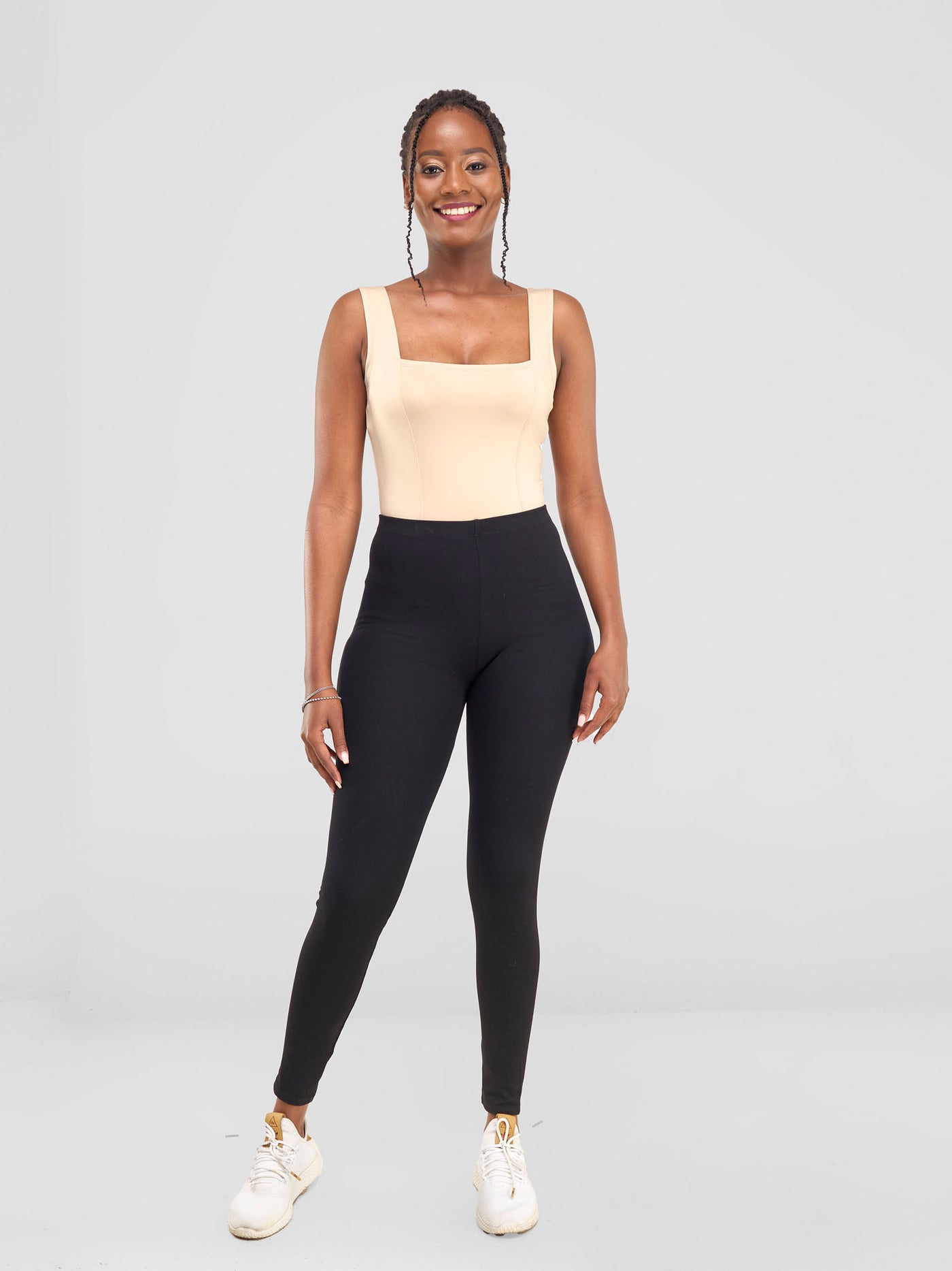 Zoya Sitawi Square Neck Bodysuit - Taupe