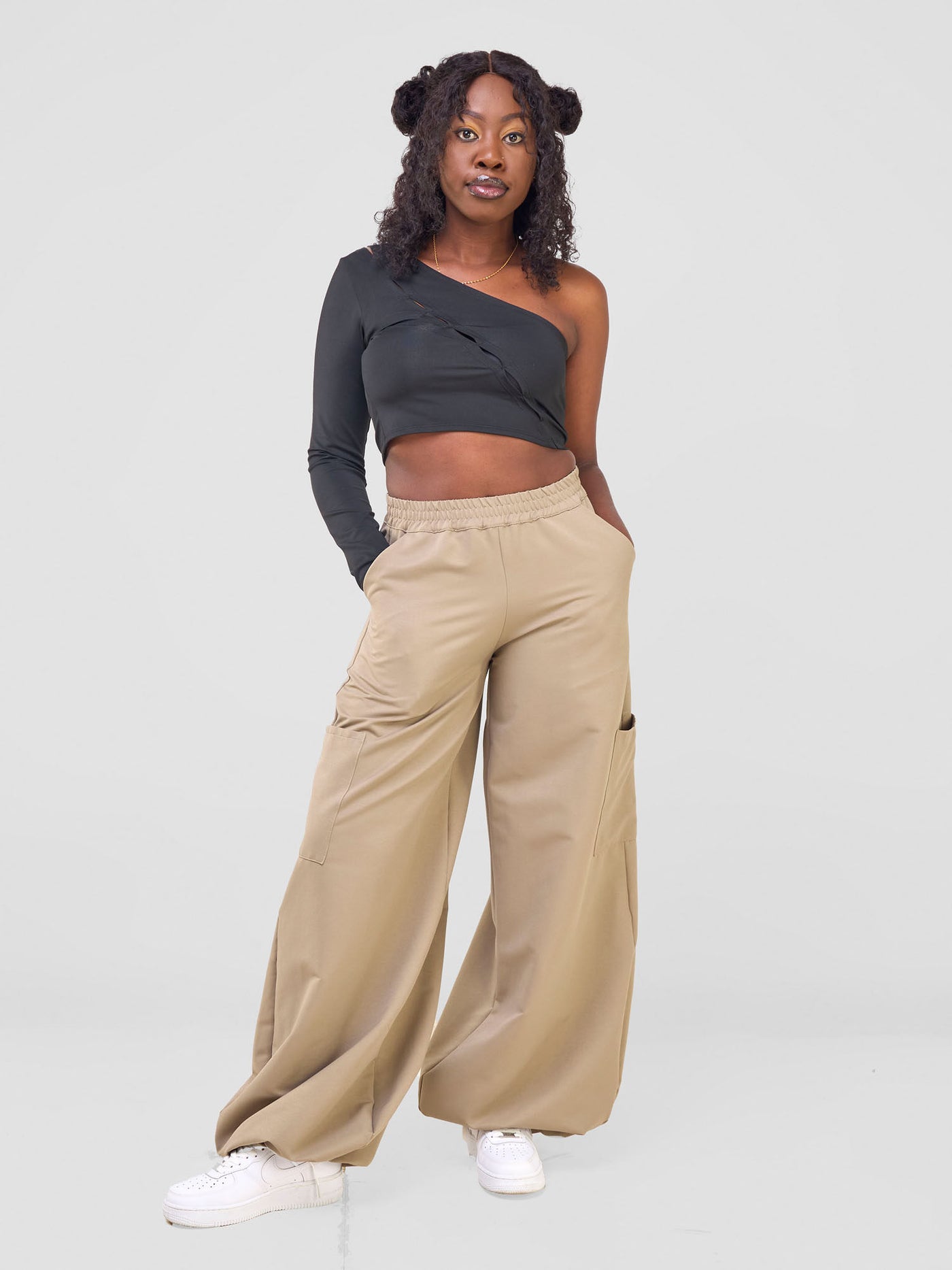 Zoya Temo Parachute Pants - Taupe