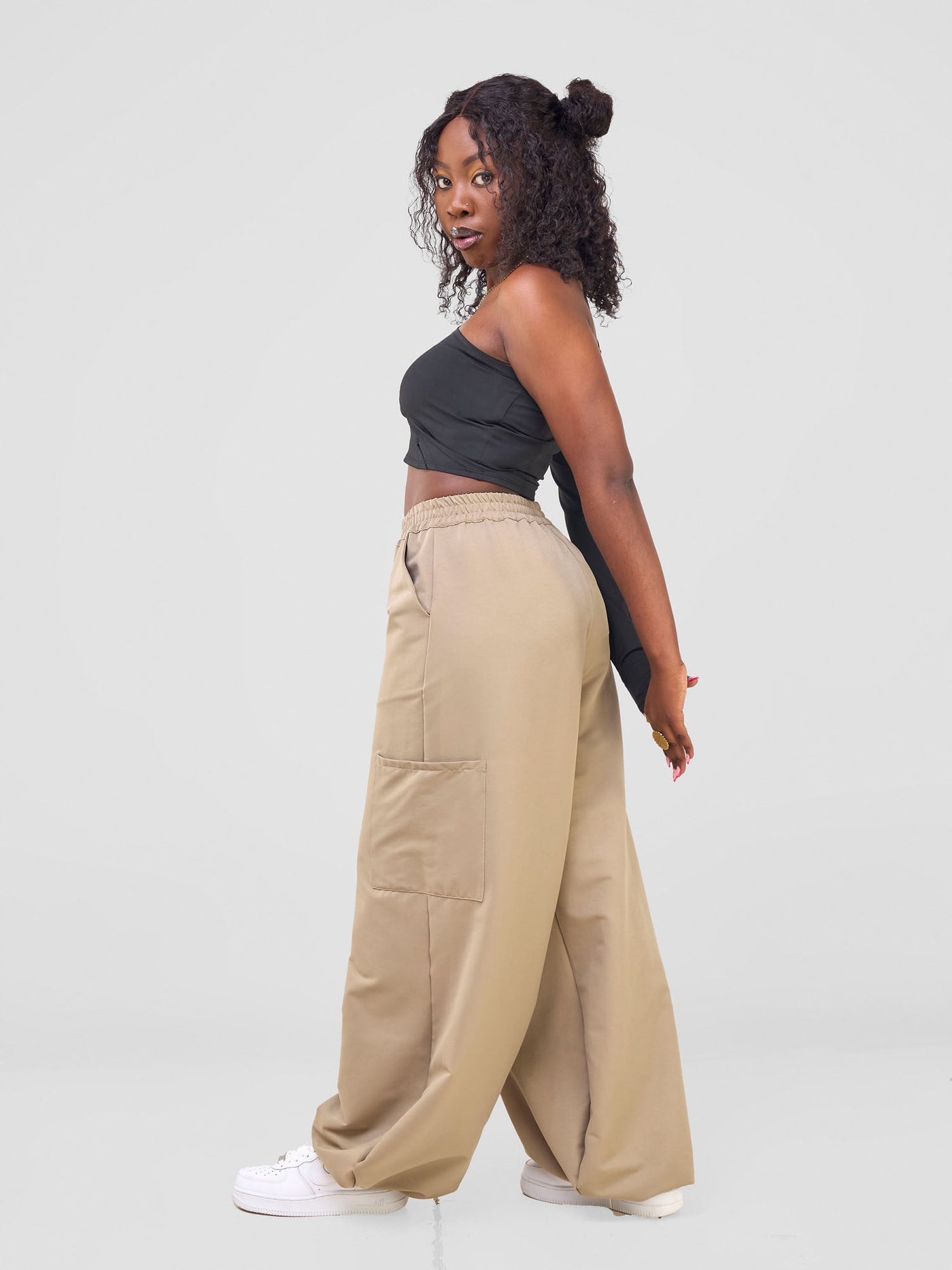 Zoya Temo Parachute Pants - Taupe