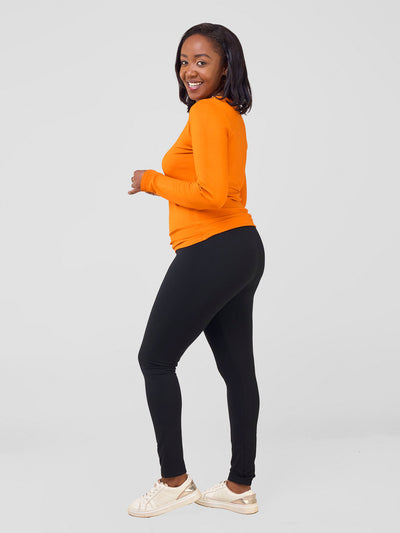 Vivo Basic Val Long Sleeve Sleeve Top - Orange