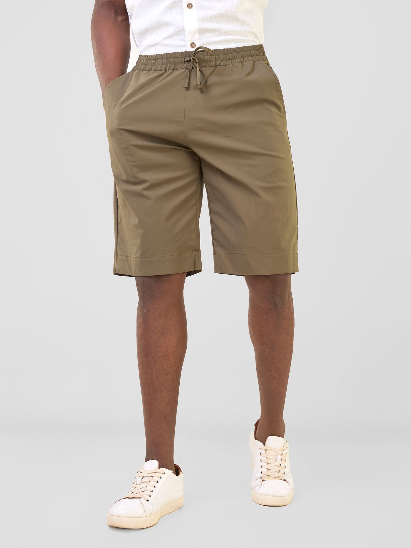 Njano Men's Knee Length Shorts - Hunters Green