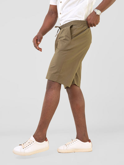 Njano Men's Knee Length Shorts - Hunters Green