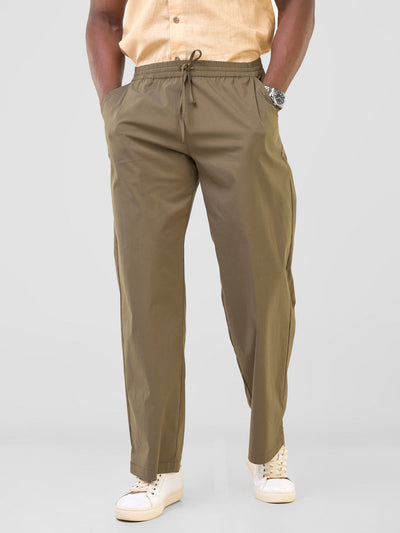 Njano Men's Easy Fit Pants - Hunters Green