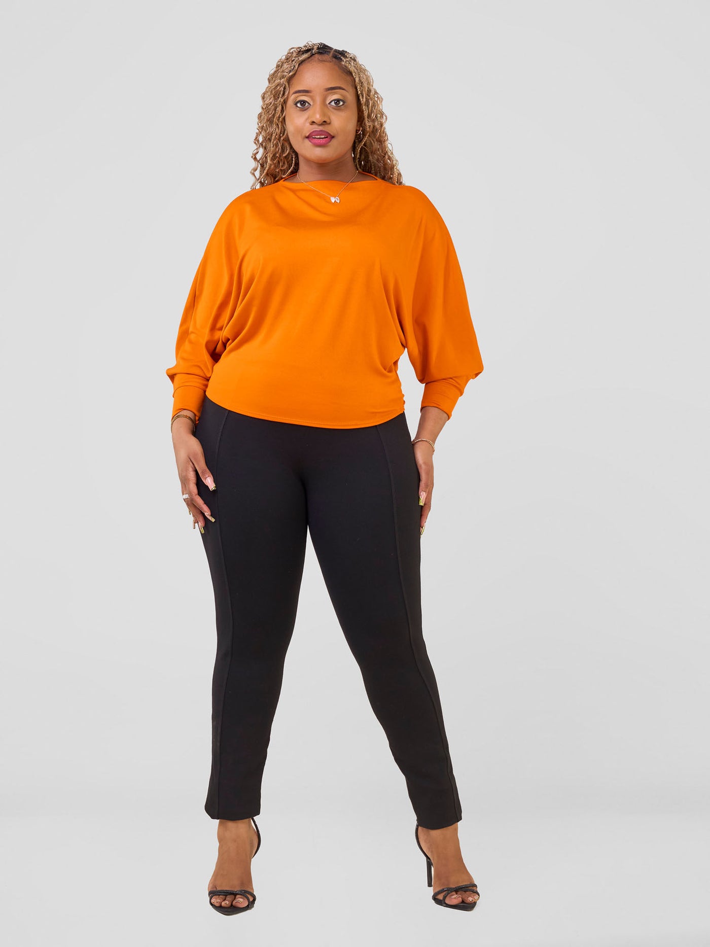 Vivo Bana Batwing Top - Orange