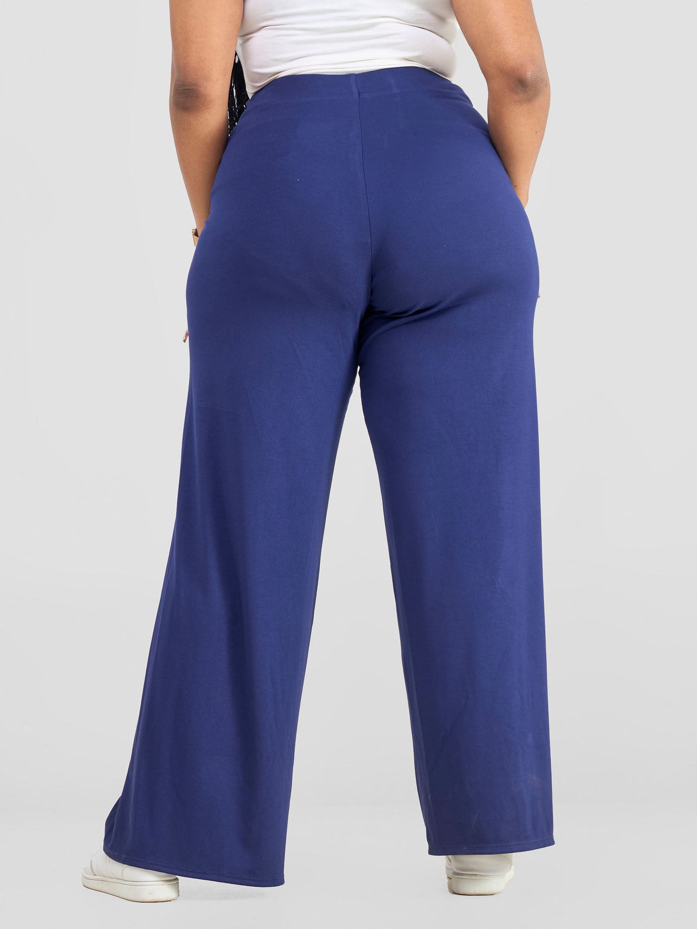 Vivo Basic Palazzo Pants  - Navy Blue