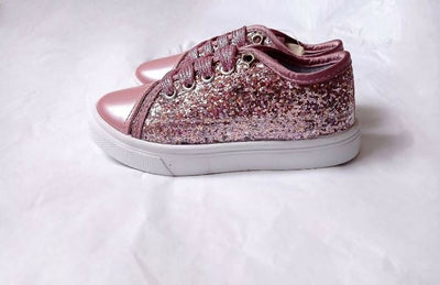 Girls Glitter Trainer Shoe - Pink - Shopzetu