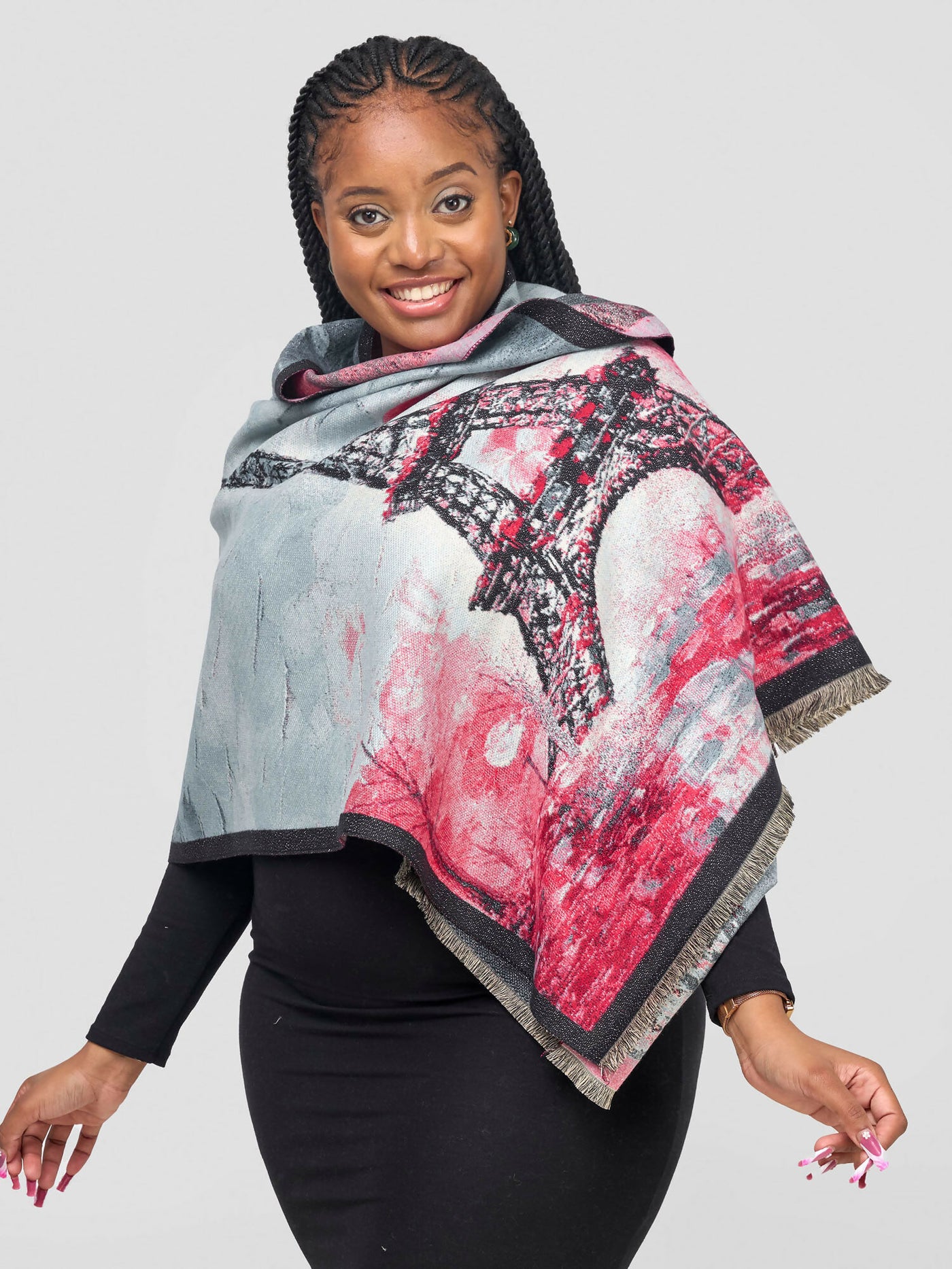 Afrodame Cashmere Shawl - Ocean