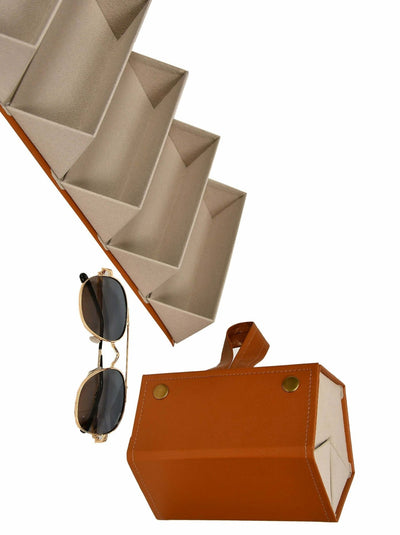 Afrodame Sunglasses Organizers - Brown - Shopzetu