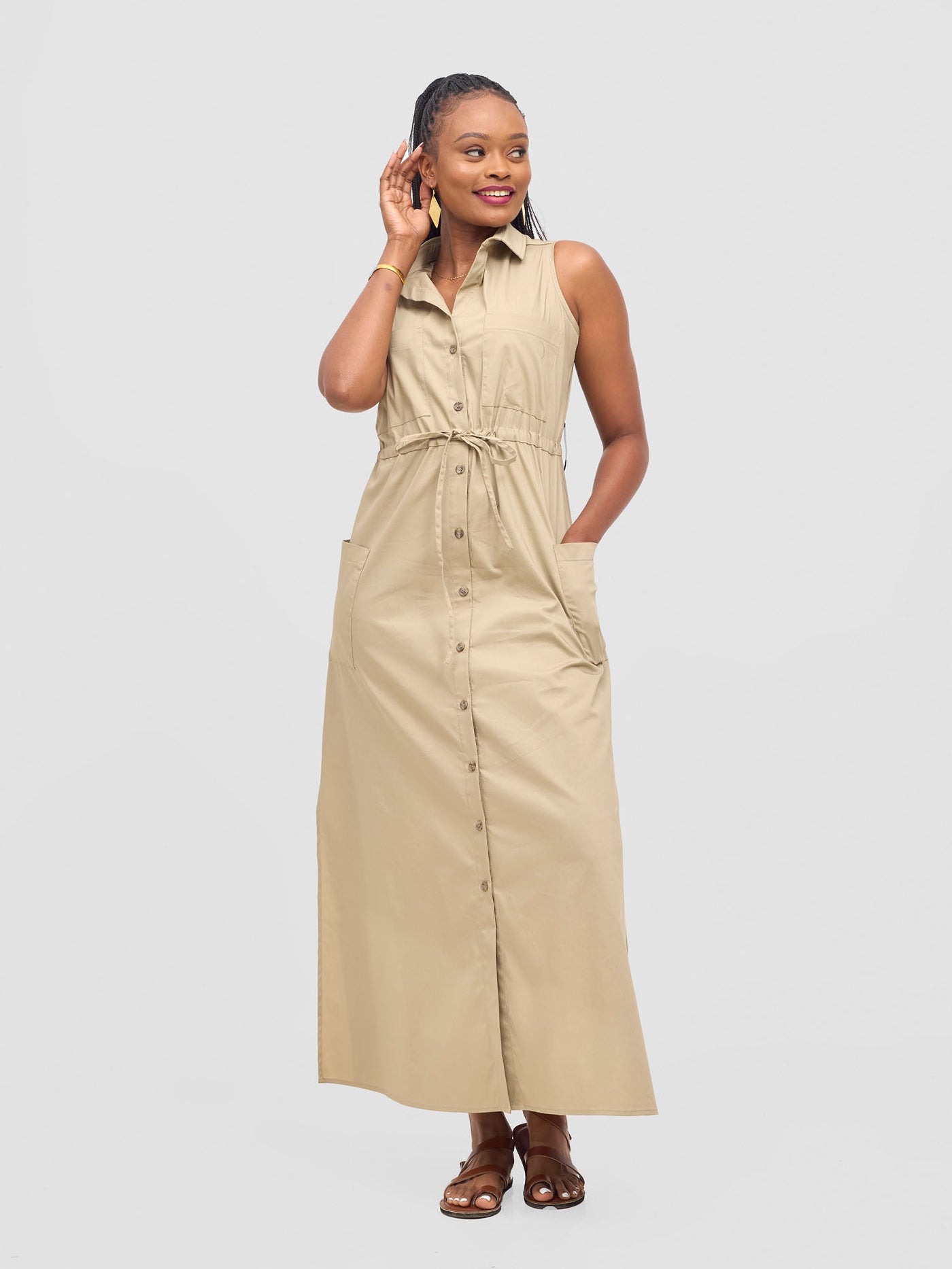 Kamari Maxi Dress - Tan