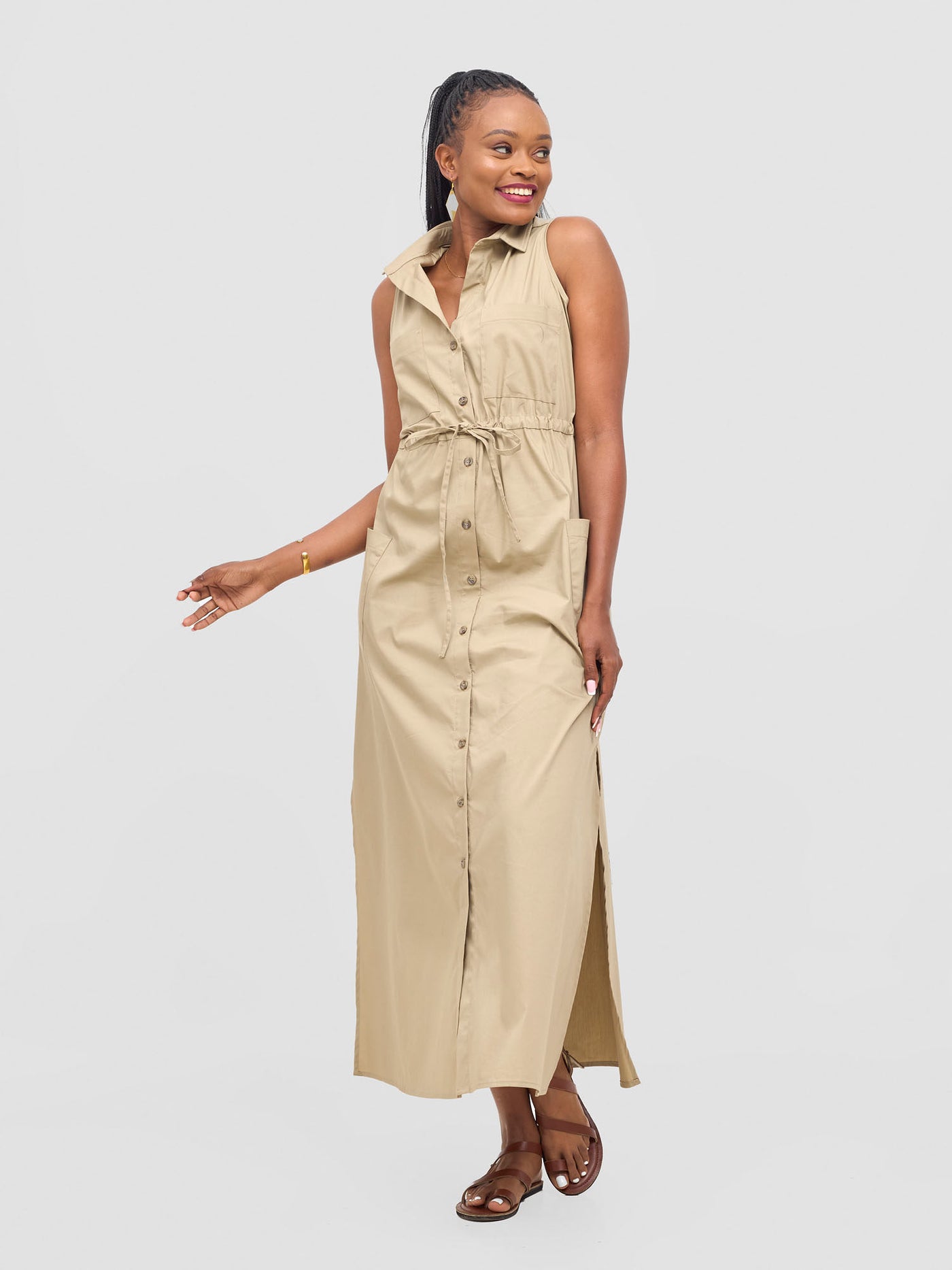 Kamari Maxi Dress - Tan