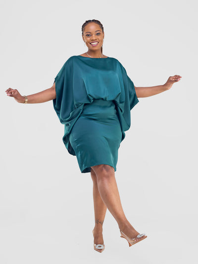 Vivo Amai Knee Length Dresses - Dark Green