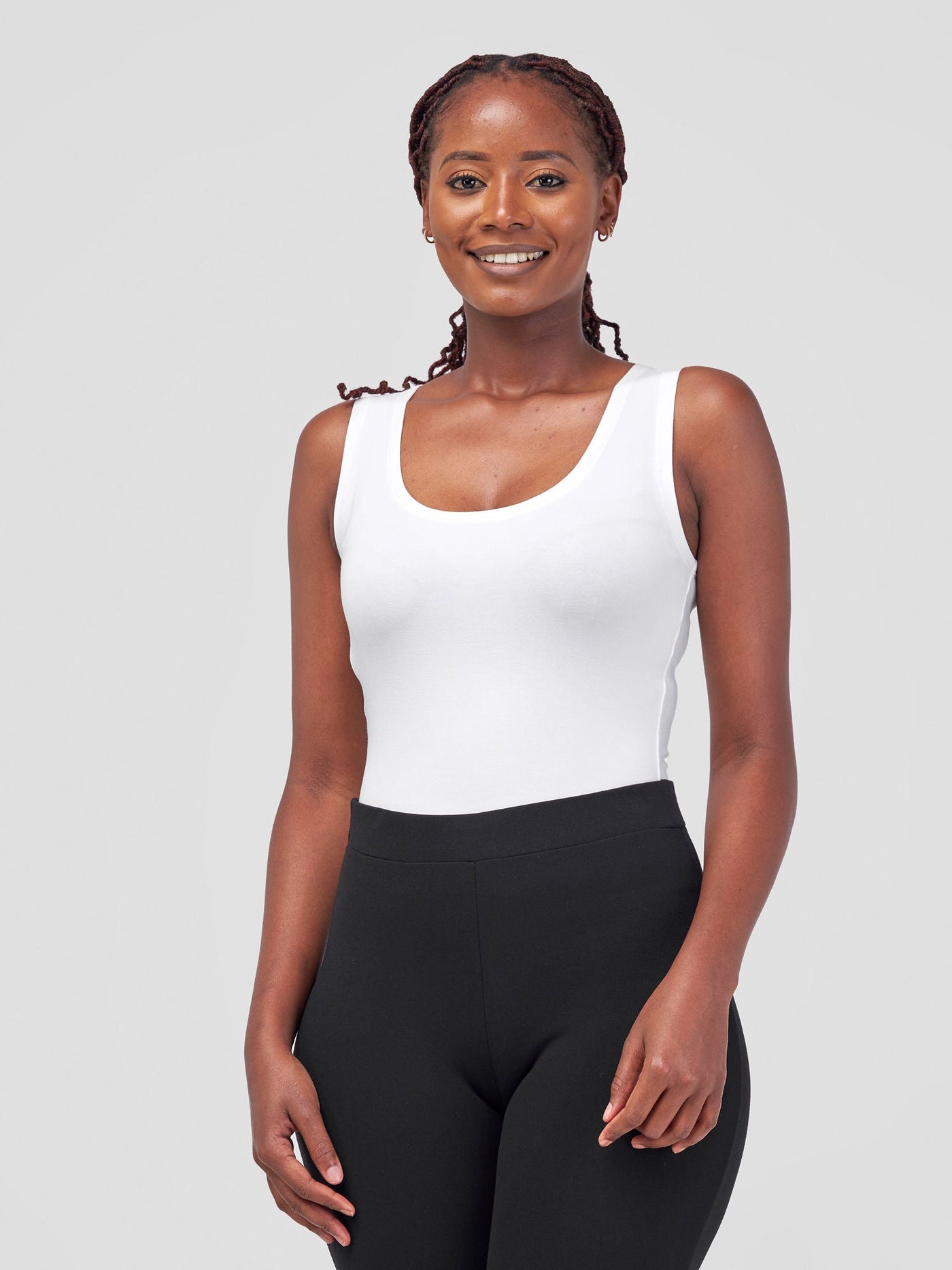 Vivo Basic Sleeveless Bodysuit - Off-White