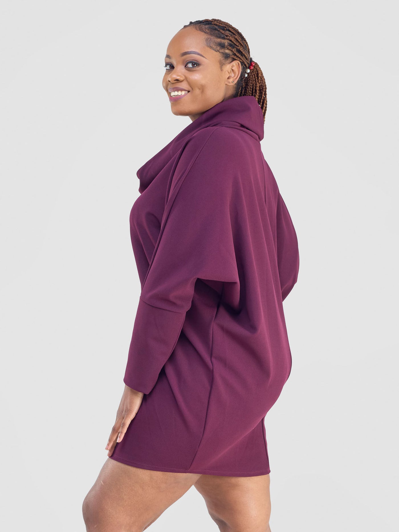 Wila Cowl Tunic - Burgundy