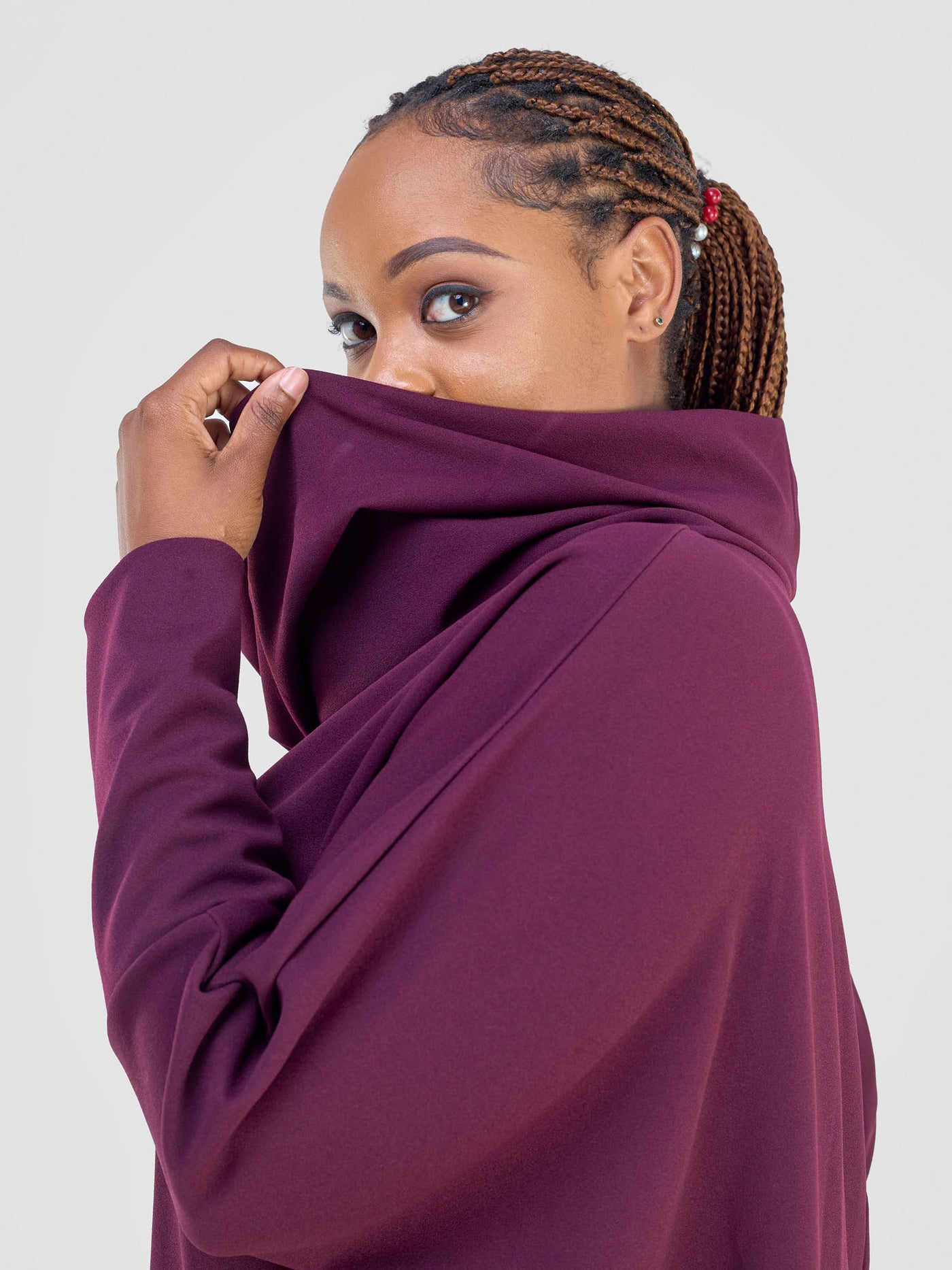 Wila Cowl Tunic - Burgundy