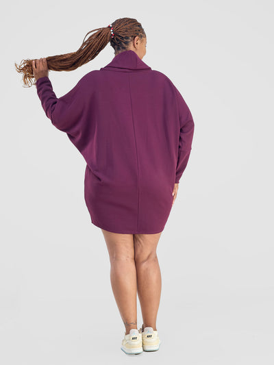 Wila Cowl Tunic - Burgundy