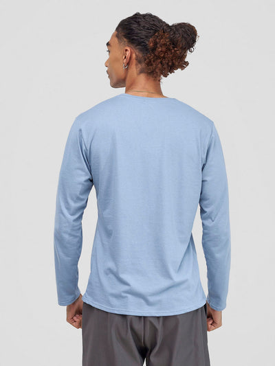 Zoya Yuni Men's Long Sleeve T-shirt - Light Blue