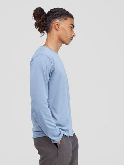 Zoya Yuni Men's Long Sleeve T-shirt - Light Blue