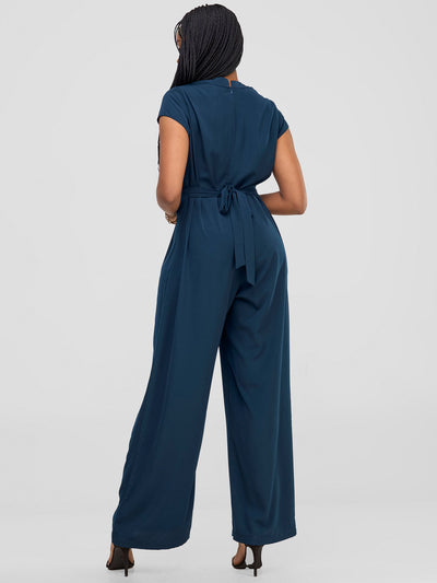 Vivo Chesi V-neck Jumpsuit - Deep Teal