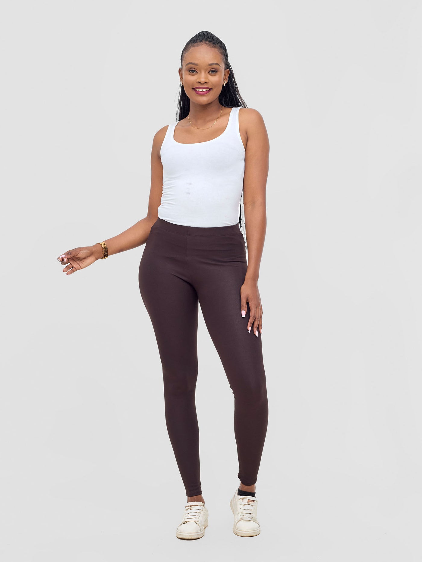 Val Full Length Leggings - Chocolate