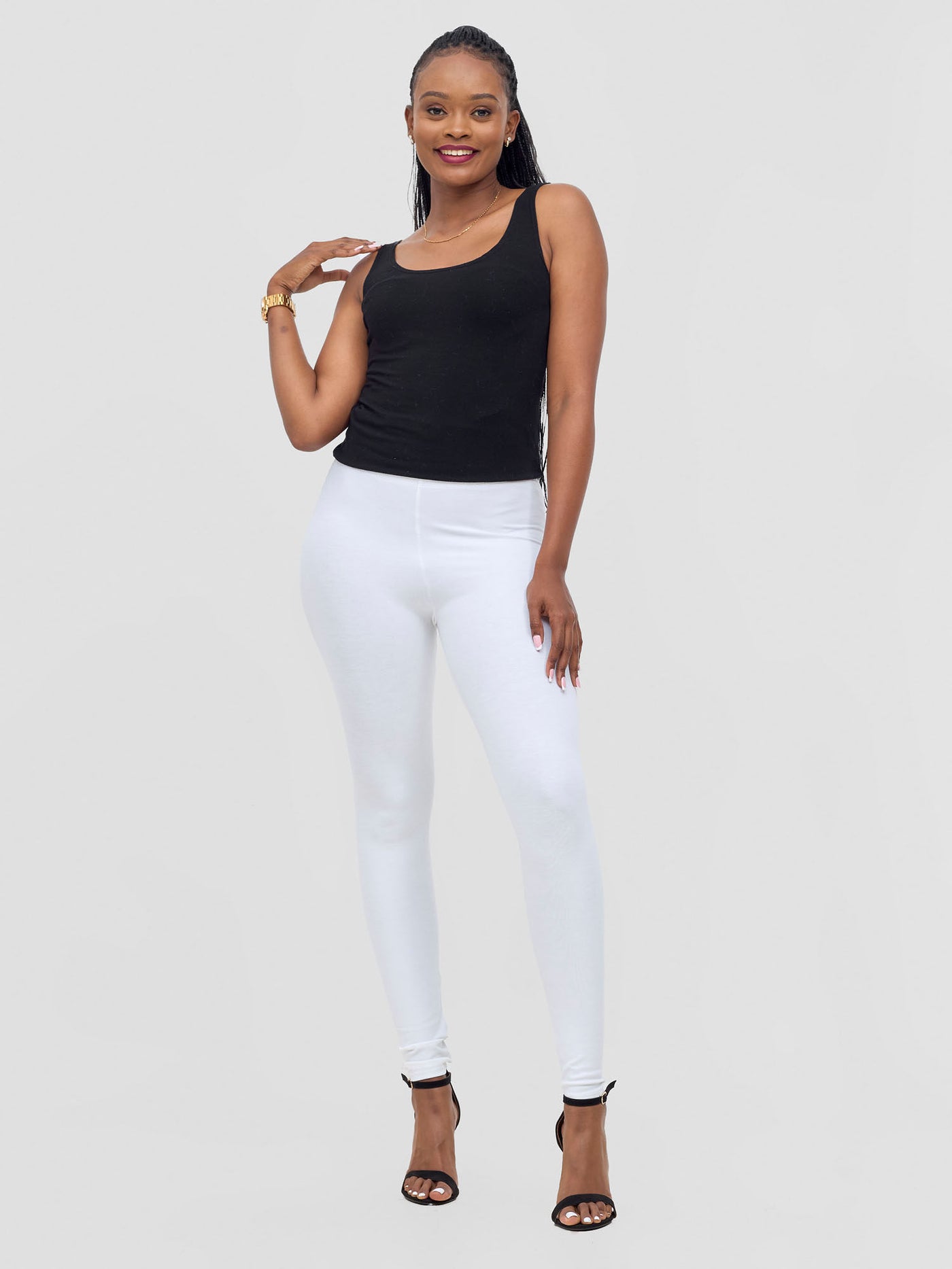 Vivo Val Full Length Leggings - White