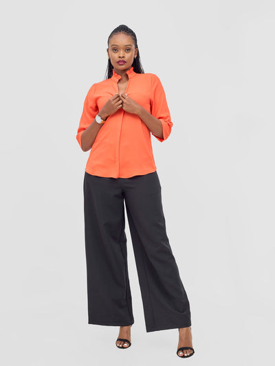 Vivo Saida 3/4 Sleeve Top - Orange