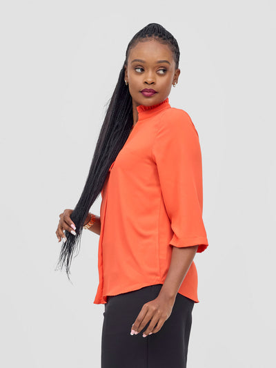 Vivo Saida 3/4 Sleeve Top - Orange