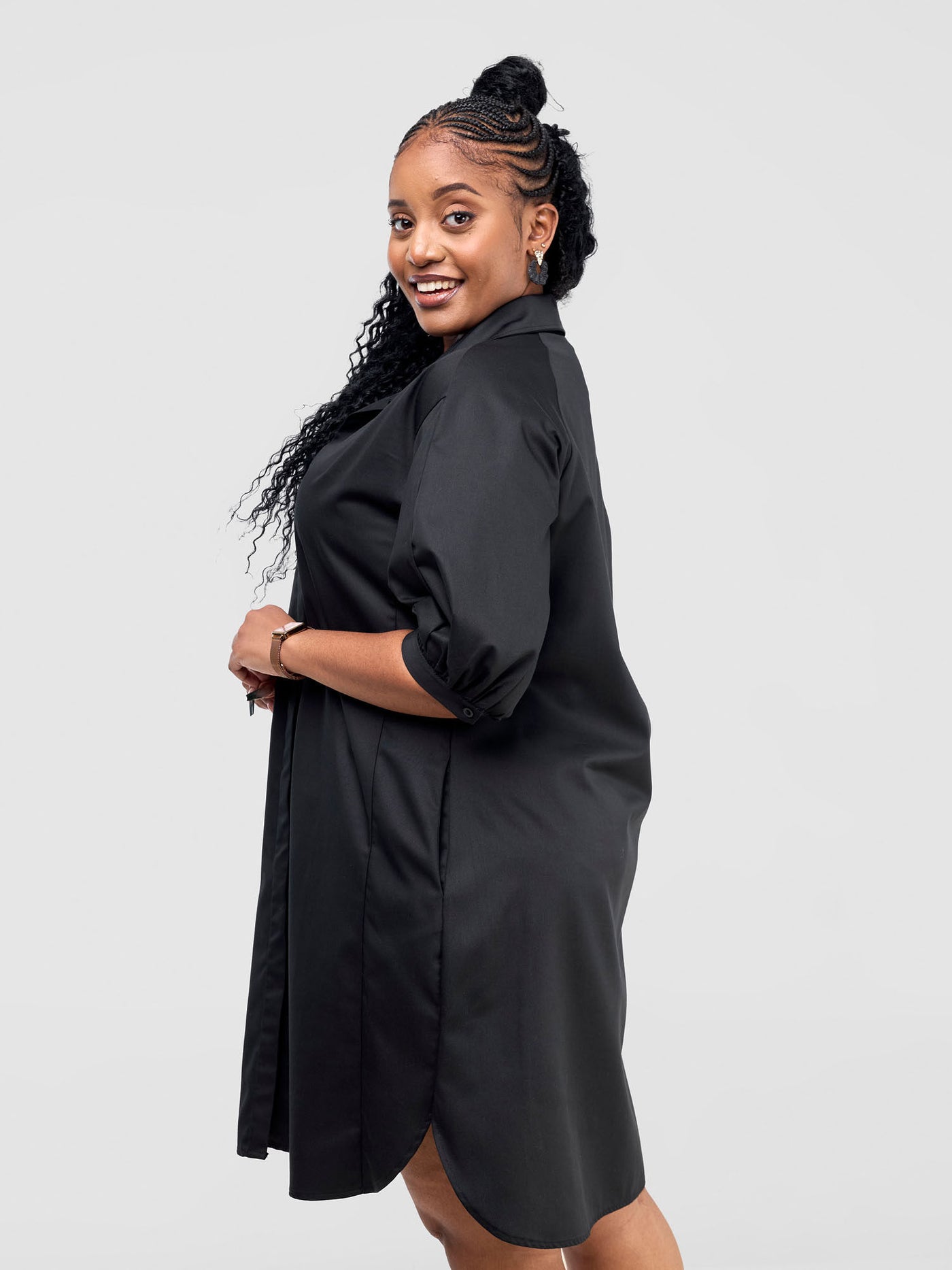 Vivo Reba Coat Dress - Black