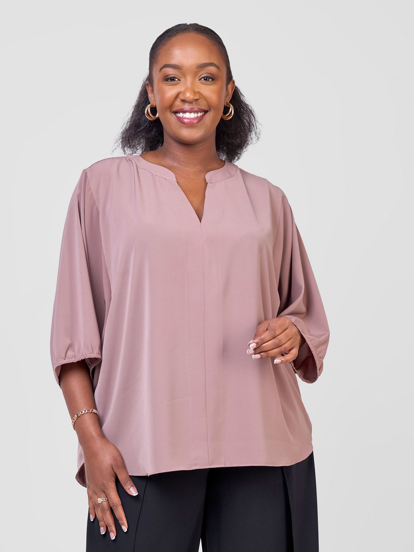 Vivo Dua Dolman Top - Beaver Fur