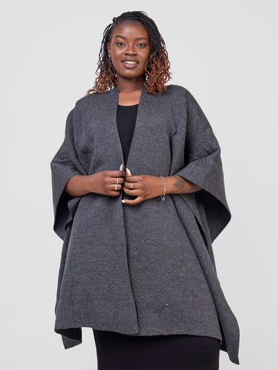 Adama Poncho - Dark Grey