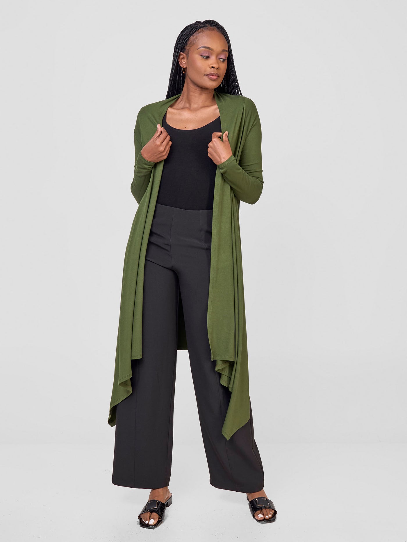 Vivo Basic Long Sleeve Cascade Waterfall - Hunters Green